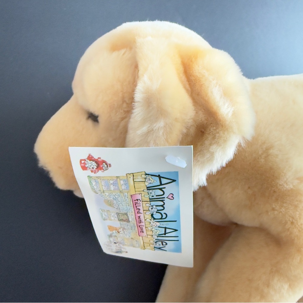 Vintage Animal Alley Golden Retriever Plush Animal NWT Rare